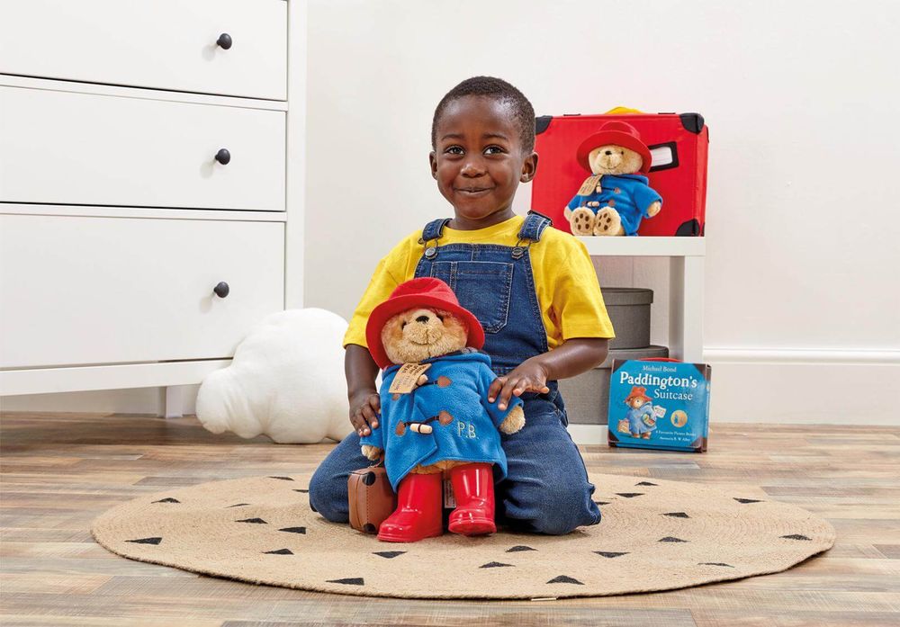 Paddington With Blue Coat, Boots & Suitcase