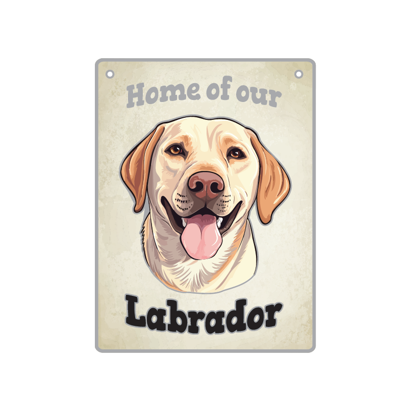 Labrador, Yellow - Pet Sign