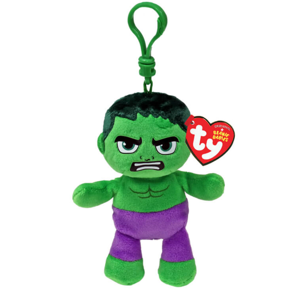 Ty Marvel Plush Clip - Hulk