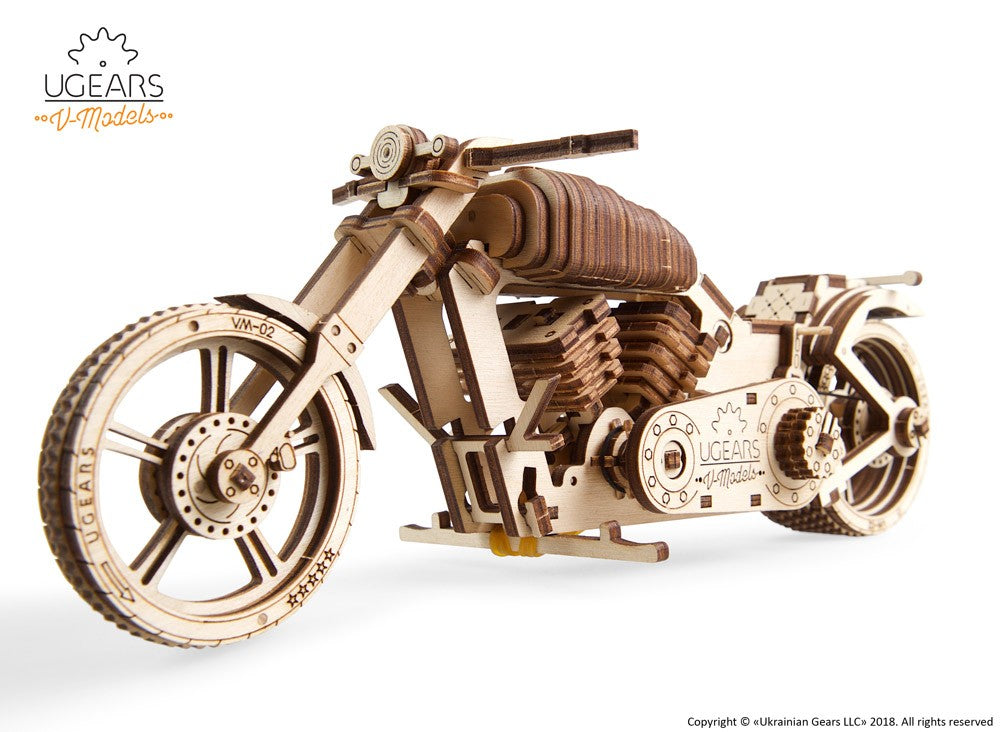 Ugears Self-propelled Wooden 3D Puzzle Bike VM-02
