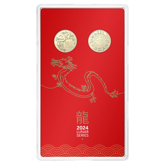 Lunar Year of the Dragon - Two-Coin Set