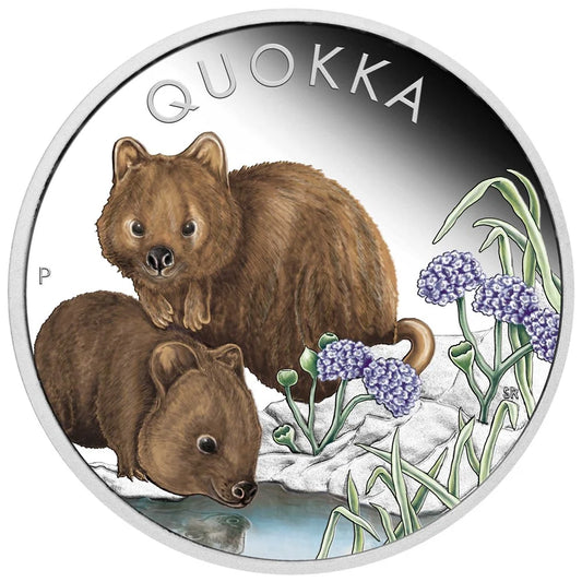 Australian Quokka 2023 1oz Silver Proof Coloured Coin