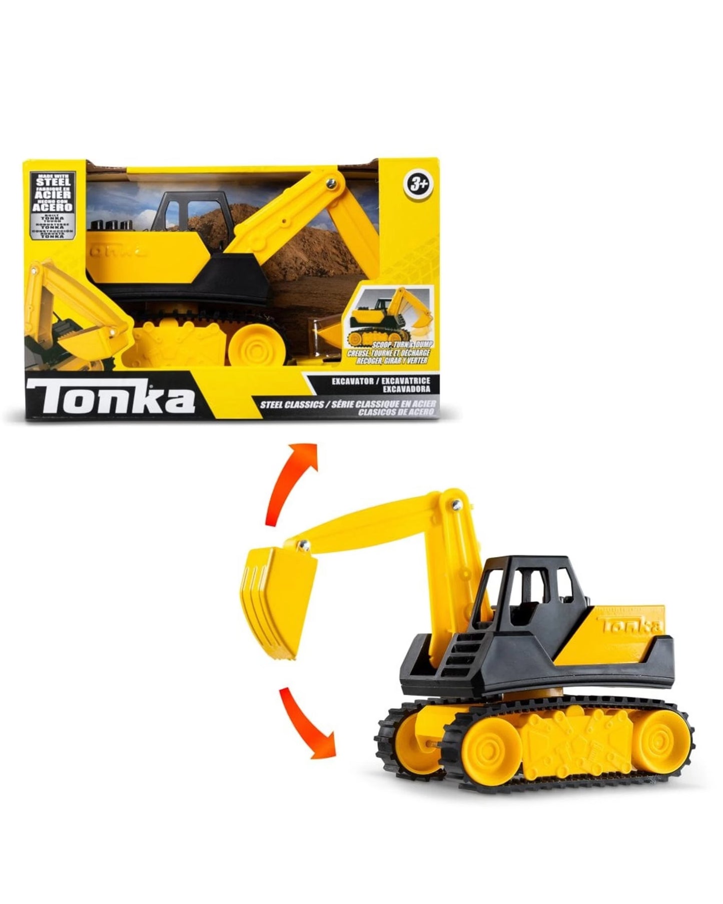 Tonka Steel Classics Excavator 1:32 Scale Vehicle