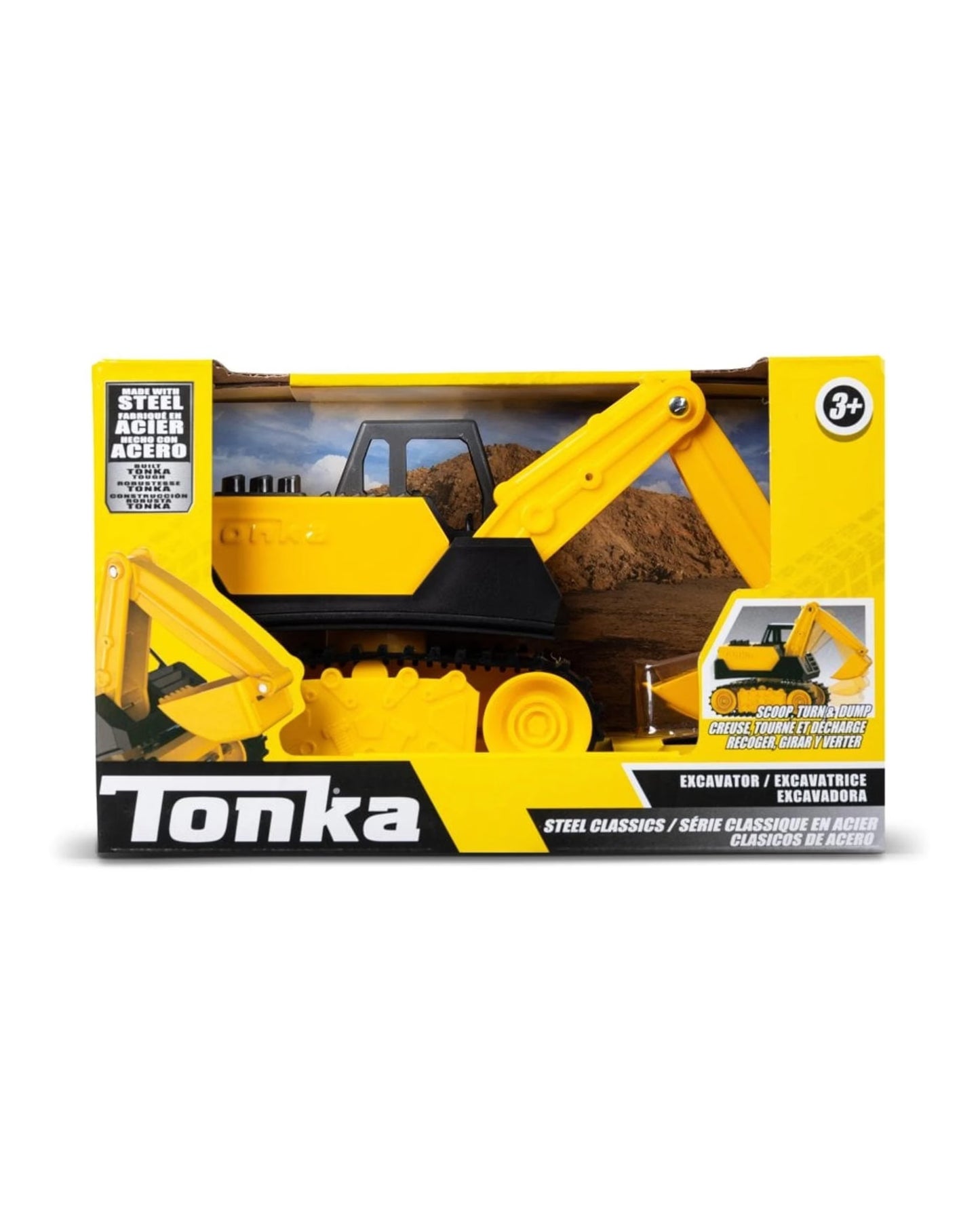 Tonka Steel Classics Excavator 1:32 Scale Vehicle