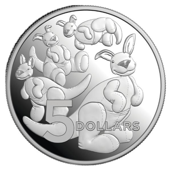 2024 $5 1oz Fine Silver Proof Baby Coin Toy Kangaroo