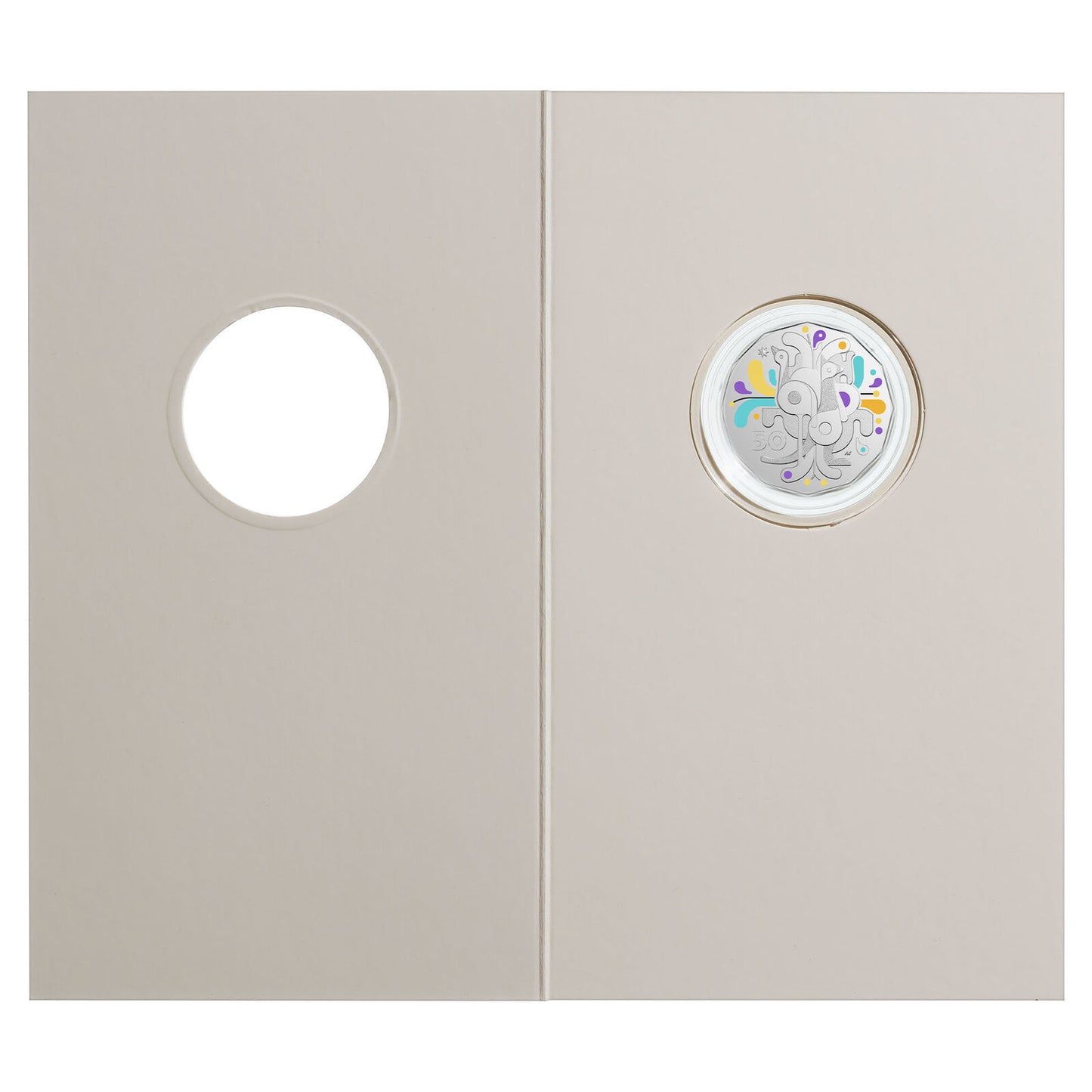 2025 50c Celebrations Coloured Uncirculated Coin