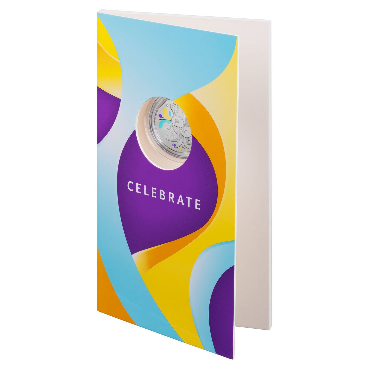 2025 50c Celebrations Coloured Uncirculated Coin