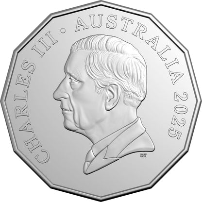 2025 50c Celebrations Coloured Uncirculated Coin