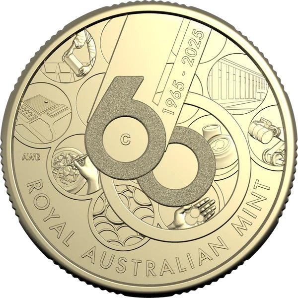 60th Anniversary of the Royal Australian Mint 2025 $1 Mintmark and Privy Mark Four Coin Set