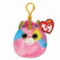 Ty Squishy Beanies Clip - Fantasia Rainbow Unicorn