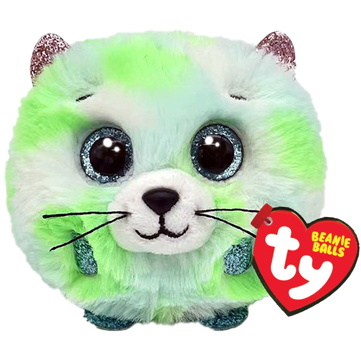Ty Beanie Balls - Evie Green Cat