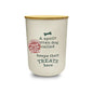 HISTORY & HERALDRY Blank Cream - Dog Treat Jar - DIY Dog's Name