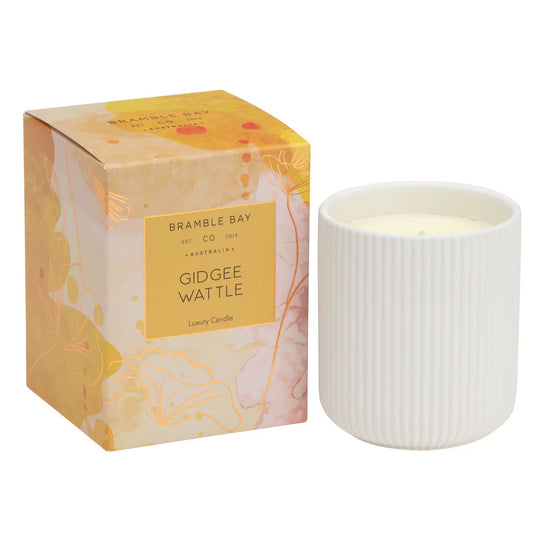 Bramble Bay Co Gidgee Wattle Ceramic Candle