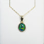 Gold Plated Triplet Opal Pendant