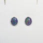 Sterling Silver Triplet Opal Stud Earrings