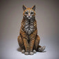 Edge Sculpture - Ginger Cat Figure