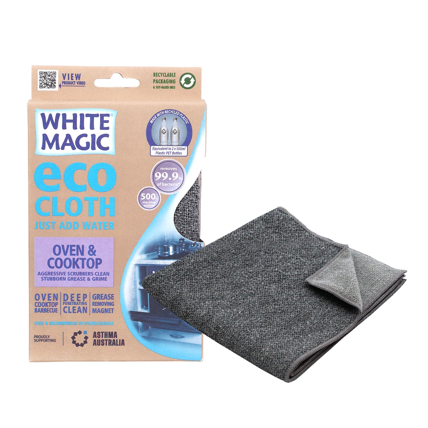 Eco Cloth Oven and Cooktop Cleaning Tool White Magic