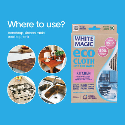 Eco Cloth Kitchen Cleaning Tool by White Magic