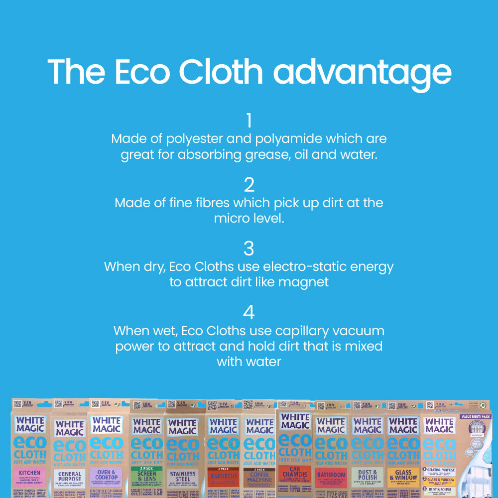 Eco Cloth Stainless Steel Cleaning Tool by White Magic
