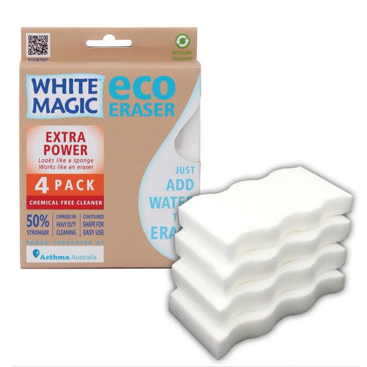 White Magic Eco Eraser Extra Power Sponge 4Pk