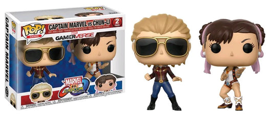 Marvel vs Capcom: Infinite - Captain Marvel vs. Chun-Li Pop! Vinyl 2-pack
