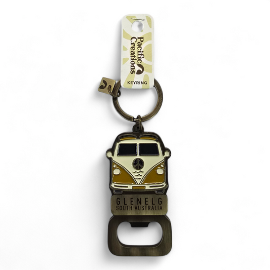 Glenelg South Australia Souvenir Bottle Opener Keyring - Kombi