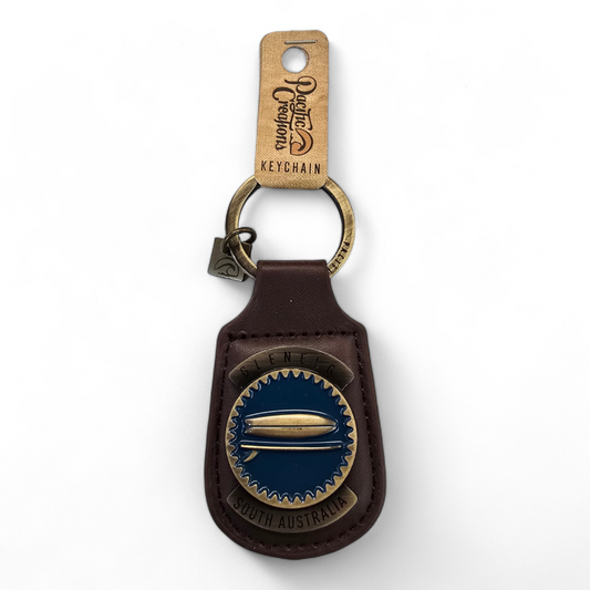 Glenelg South Australia Souvenir Leather Keyring - Board Stack