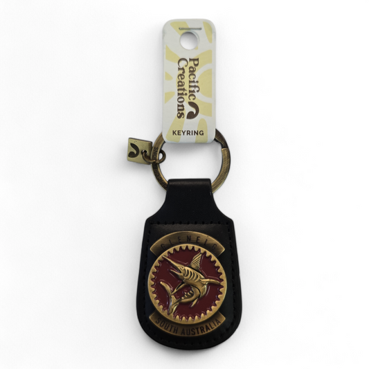 Glenelg South Australia Souvenir Leather Keyring - Marlin