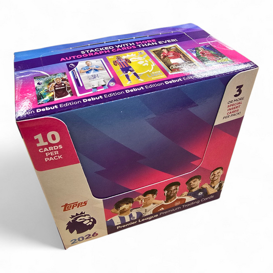 TOPPS PREMIER LEAGUE 2026 TRADING CARDS BOOSTER BOX SEALED