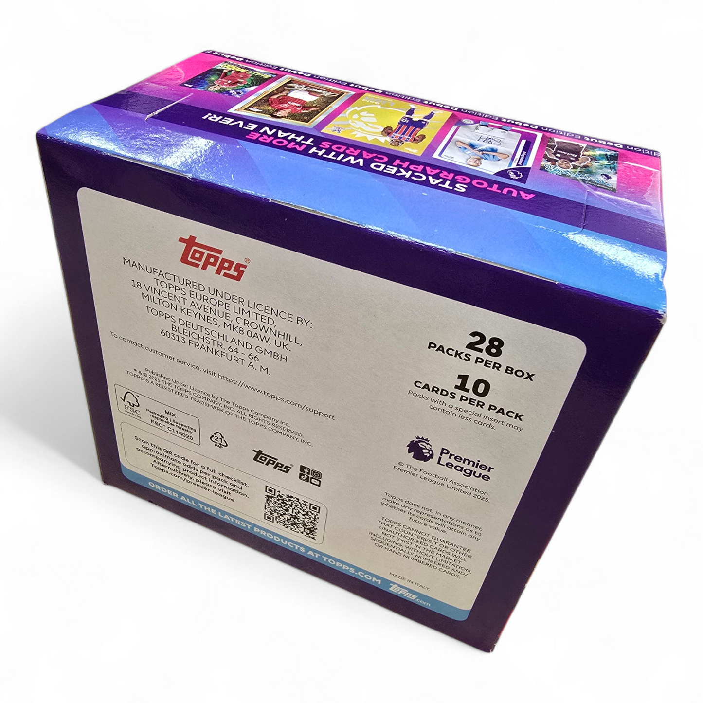 TOPPS PREMIER LEAGUE 2026 TRADING CARDS BOOSTER BOX SEALED