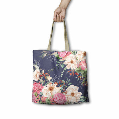 Lisa Pollock RSB68 Warm Waratahs Shopping Bag