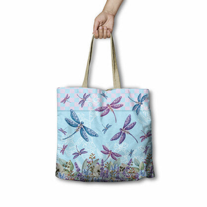 Lisa Pollock RSB82 Lavender D'flies Shopping Bag