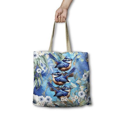 Lisa Pollock RSB94 Shopping Bag Cheeky Wrens