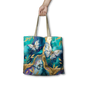 Lisa Pollock RSB102 Shopping Bag Tranquil Butterflies