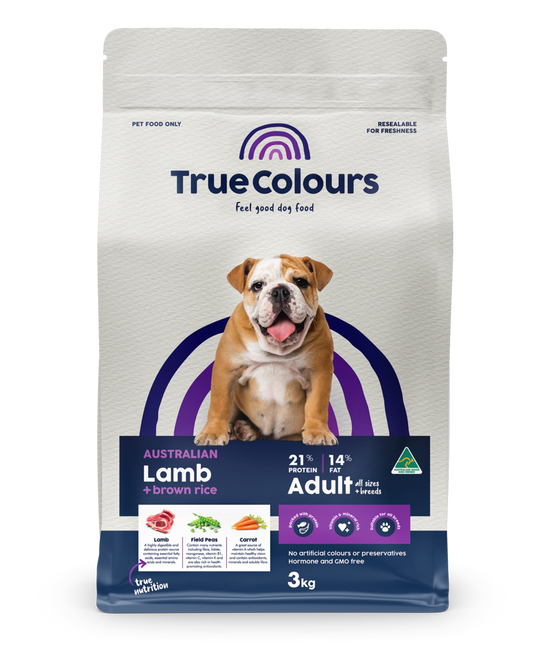 True Colours Adult Lamb & Brown Rice Dog Food – 3kg – product