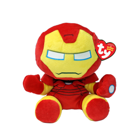 TY Marvel Soft Beanie Babies Regular - Iron Man