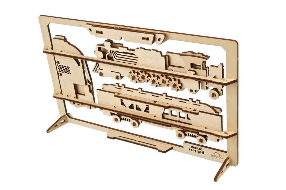 UGEARS STEAM EXPRESS 2.5D WOODEN PUZZLE KIT