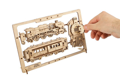 UGEARS STEAM EXPRESS 2.5D WOODEN PUZZLE KIT