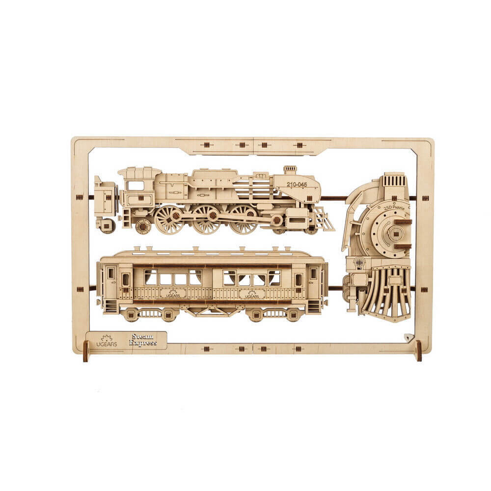 UGEARS STEAM EXPRESS 2.5D WOODEN PUZZLE KIT