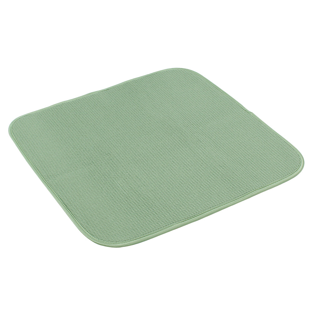 White Magic Dish Drying Mat Plate Bowl Absorbent Pad - Olive