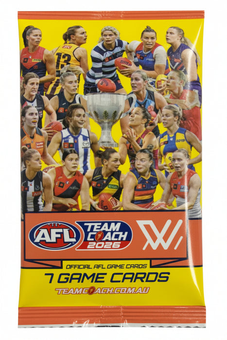 2026 AFLW TeamCoach trading cards pack – view 3