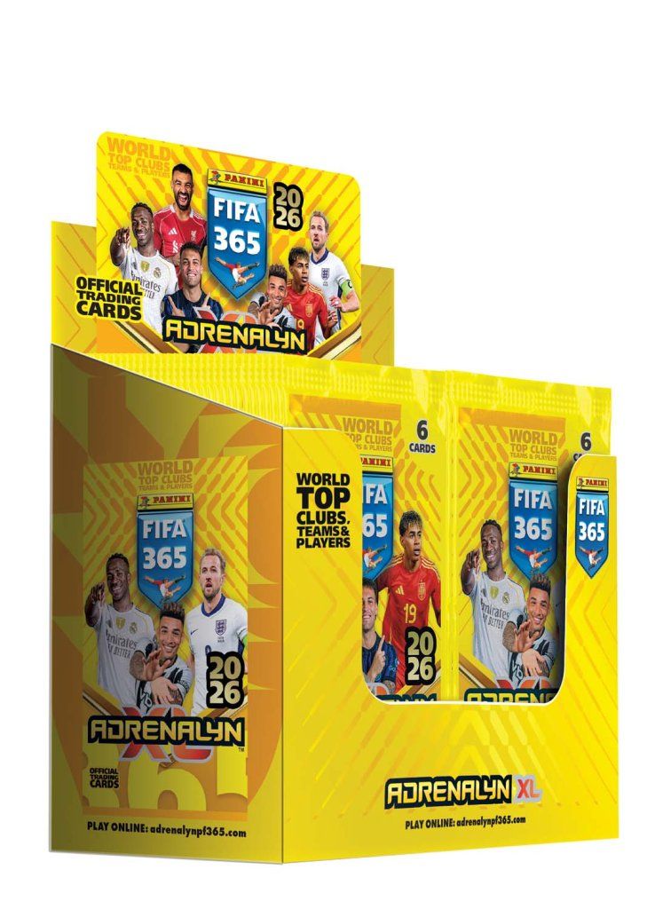 Panini 2026 FIFA 365 Adrenalyn XL Trading Cards Booster Box SEALED