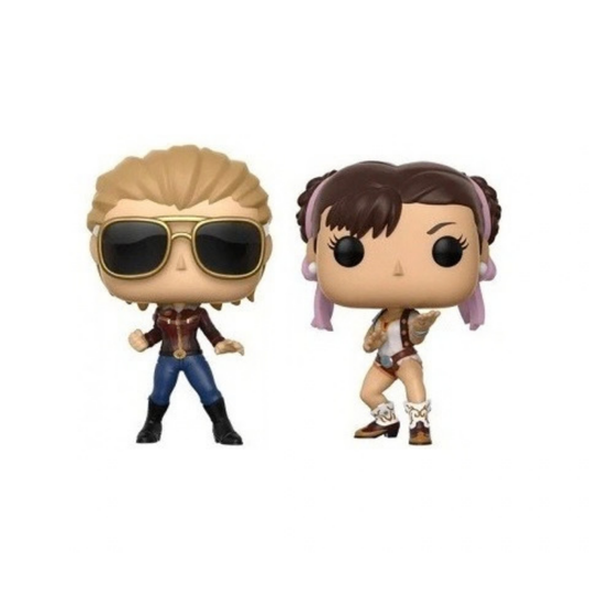 Funko Pop Captain Marvel vs Chun-Li standard two-pack figures without box