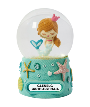 Magic of Glenelg with the "Folk Mermaid" Girls Water Globe