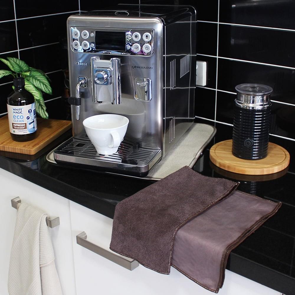 Eco Cloth Pack of 2 Coffee Machine Cleaning Tool White Magic