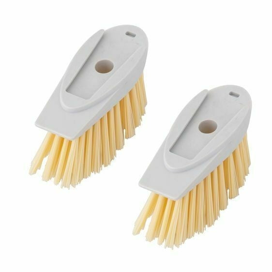 2x DAVIS & WADDELL REMO BRISTLE BRUSH REPLACEMENT HEAD SET