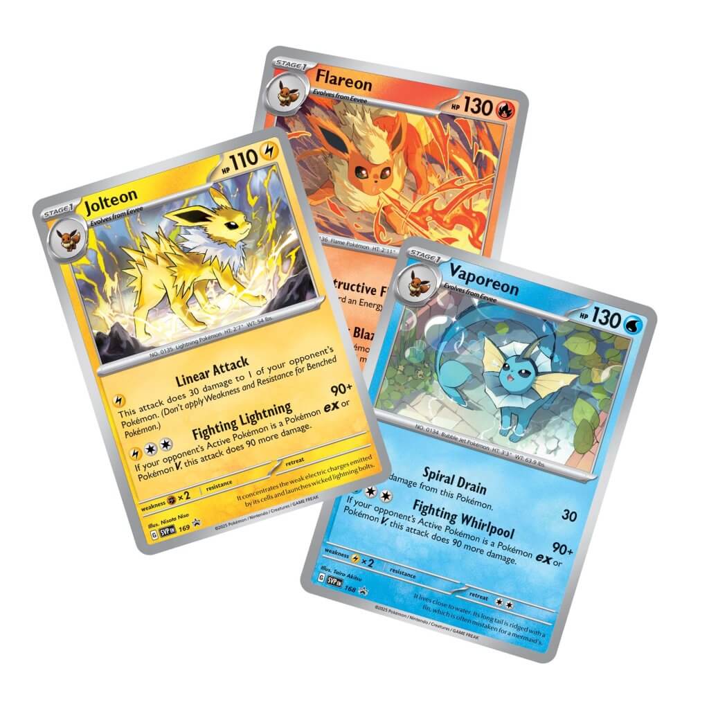 Prismatic Evolutions Poster Collection included promo cards