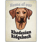 Rhodesian Ridgeback - Pet Sign