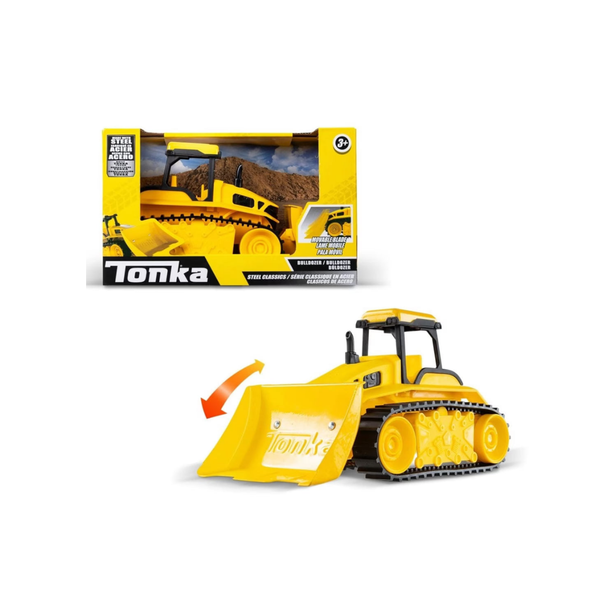 Tonka Steel Classics Bulldozer 1:32 Scale Vehicle