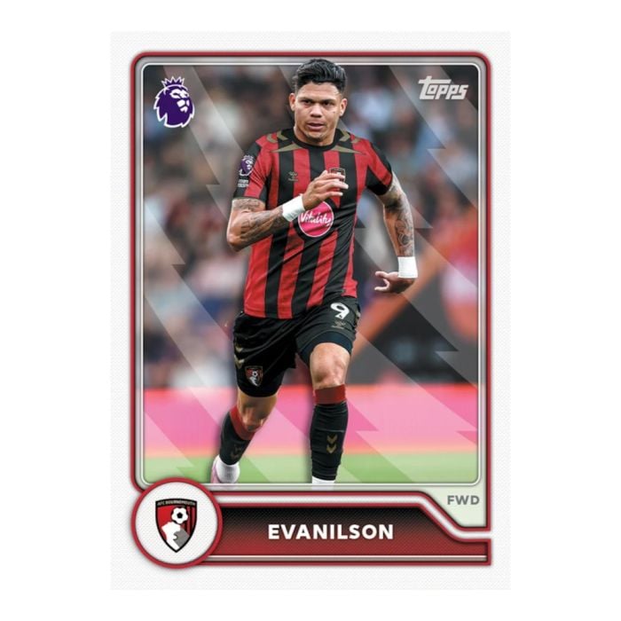 Example Premier League 2026/2027 card — random contents, not guaranteed